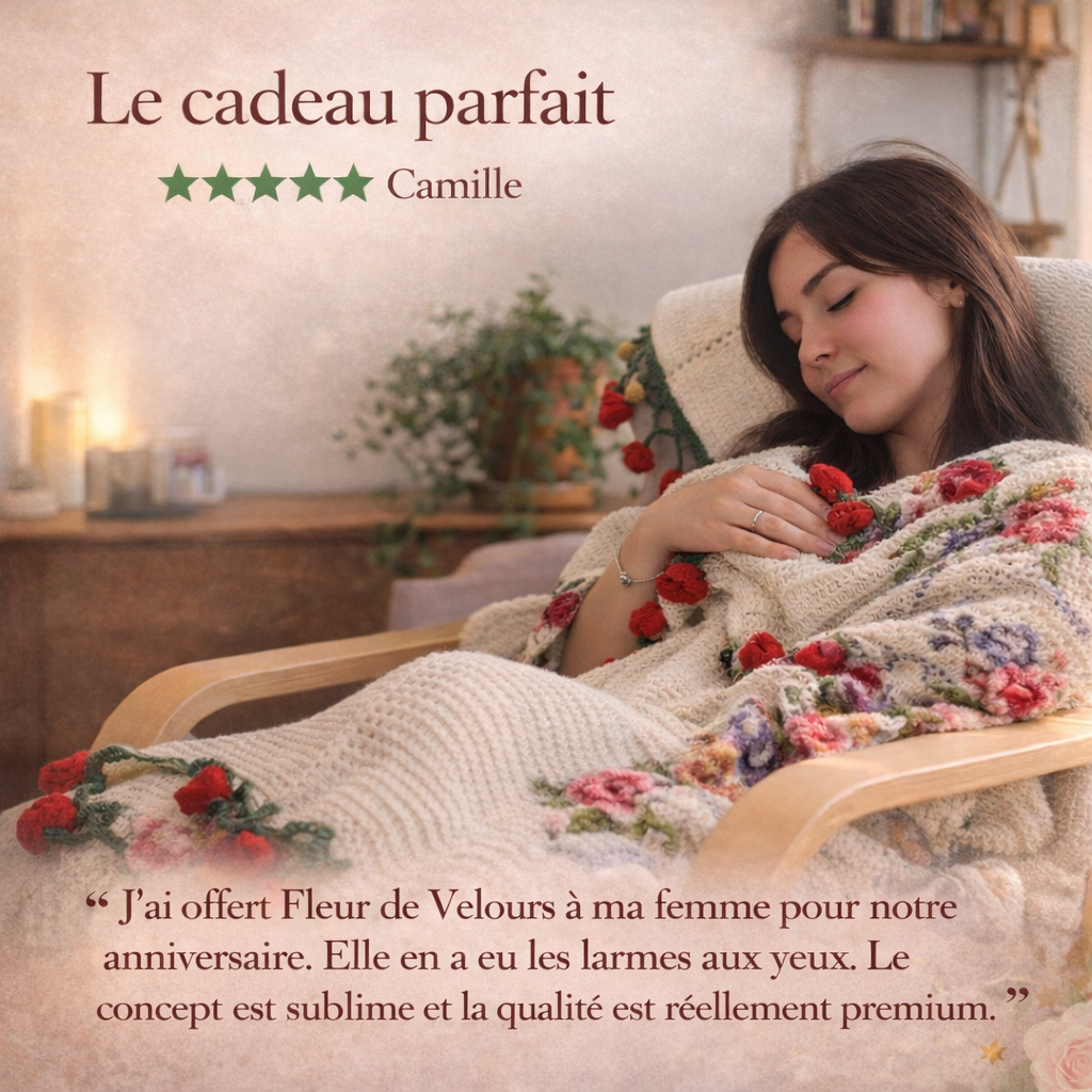 Fleur de Velours : Du bouquet au plaid en un geste