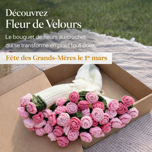 Fleur de Velours : Du bouquet au plaid en un geste